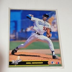 Orel Hershiser Los Angeles Dodgers‎ MLB 1990 8x10 Collectors Marketing Photo Pic